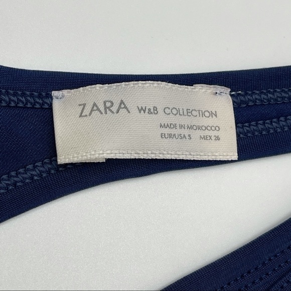 H&M Sleeveless Blue Tank Top Back Zipper Detail - Picture 7 of 12